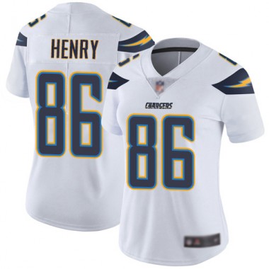 Los Angeles Chargers NFL Football Hunter Henry White Jersey Women Limited 86 Road Vapor Untouchable